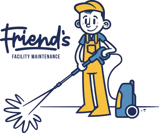 Friends Facility Maintenance Power Washer Graphic logo