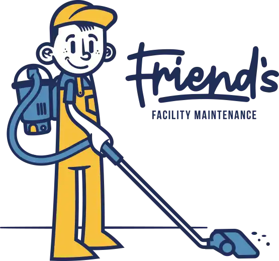 Friends Facility Maintenance Vacuum Graphic logo